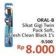 Promo Harga ORAL B Toothbrush Toothbrush All Rounder Fresh Clean Black Soft 1 pcs - Alfamidi