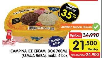 Promo Harga CAMPINA Ice Cream All Variants 700 ml - Superindo