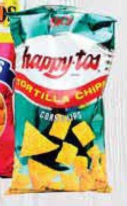 Promo Harga HAPPY TOS Tortilla Chips Hijau 160 gr - Yogya