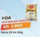 Promo Harga YOA Beras Setra IR 64 5 kg - Yogya