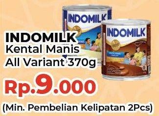 Promo Harga INDOMILK Susu Kental Manis All Variants 370 gr - Yogya