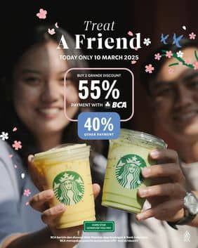 Promo Harga Treat A Friend  - Starbucks