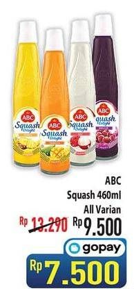 Promo Harga ABC Syrup Squash Delight All Variants 460 ml - Hypermart