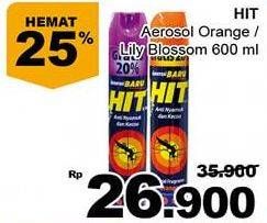Promo Harga HIT Aerosol Orange, Lily Blossom 600 ml - Giant