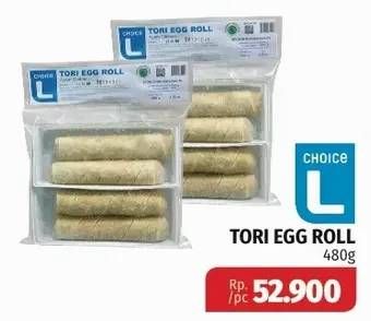 Promo Harga CHOICE L Tori Egg Roll 480 gr - Lotte Grosir