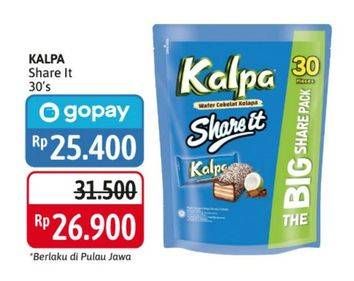 Promo Harga KALPA Wafer Cokelat Kelapa Share It per 30 pcs 9 gr - Alfamidi