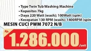 Promo Harga Polytron PWM 7072N  - Hari Hari