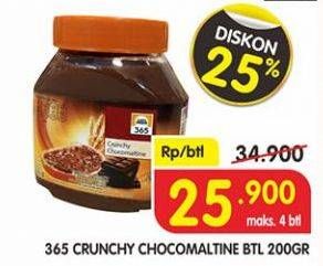 Promo Harga 365 Crunchy Chocomaltine 200 gr - Superindo
