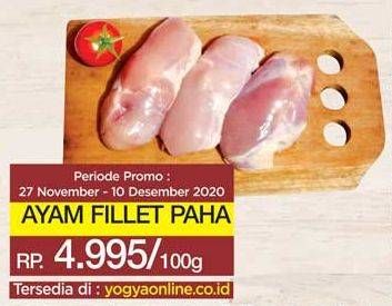 Promo Harga Ayam Fillet per 100 gr - Yogya