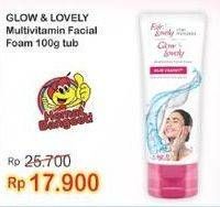 Promo Harga GLOW & LOVELY (FAIR & LOVELY) Brightening Facial Foam Multivitamin 100 gr - Indomaret