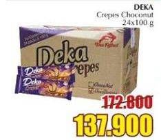 Promo Harga DUA KELINCI Deka Crepes Choco Nut 24 pcs - Giant