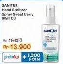 Promo Harga SANITER Hand Sanitizer Spray Sweet Berry 60 ml - Indomaret