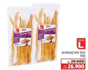 Promo Harga CHOICE L Kembang Tahu Stick 100 gr - Lotte Grosir