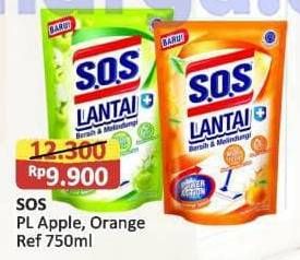 Promo Harga SOS Pembersih Lantai Apple, Orange 750 ml - Alfamart