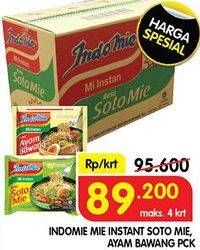 Promo Harga INDOMIE Mi Kuah Soto Mie, Ayam Bawang per 40 pcs 69 gr - Superindo