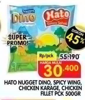 Harga Hato Chicken Nugget/Spicy Wing/Chicken Karage/Chicken Fillet
