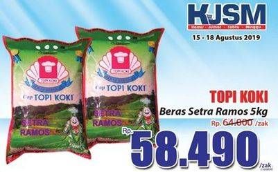 Promo Harga Topi Koki Beras Setra Ramos 5 kg - Hari Hari