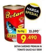 Promo Harga BOTAN Sardines Premium In Tomato Sauce 155 gr - Superindo