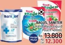 Promo Harga BAGUS/ SANITER Hand Wash Liquid 400 mL  - LotteMart