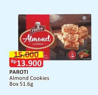 Promo Harga PAROTI Almond Cookies Box 51 gr - Alfamart