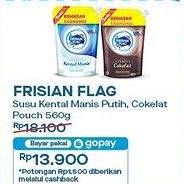 Promo Harga Frisian Flag Susu Kental Manis Cokelat, Putih 560 gr - Indomaret