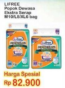 Promo Harga Lifree Popok Celana Ekstra Serap M10, L8, XL6  - Indomaret