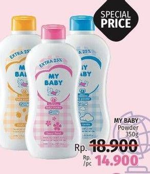 Promo Harga MY BABY Baby Powder 350 gr - LotteMart