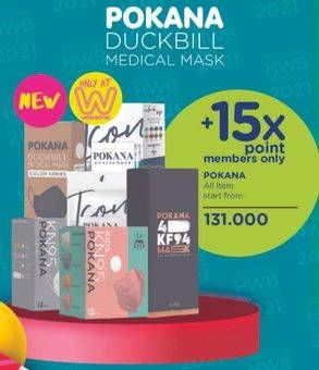 Promo Harga POKANA Duckbill Medical Mask  - Watsons