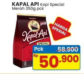 Promo Harga Kapal Api Kopi Bubuk Special 350 gr - Indomaret