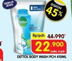 Promo Harga Dettol Body Wash 410 ml - Superindo