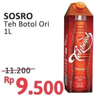 Promo Harga Sosro Teh Botol Original 1000 ml - Alfamidi