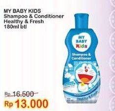 Promo Harga MY BABY Kids Shampoo & Conditioner Healthy Fresh 180 ml - Indomaret