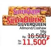 Promo Harga Silver Queen Chocolate Almonds, Cashew 58 gr - LotteMart