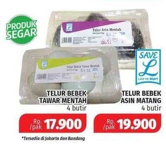 Promo Harga Save L Telur Bebek Asin Matang 4 pcs - Lotte Grosir