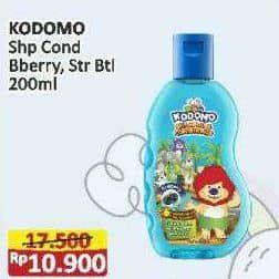 Promo Harga Kodomo Gel Shampoo & Conditioner Blueberry, Strawberry 200 ml - Alfamart