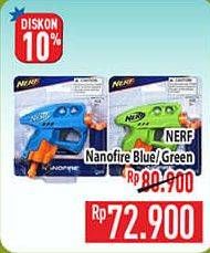Promo Harga Nerf Nano Fire Blue, Green 1 pcs - Hypermart