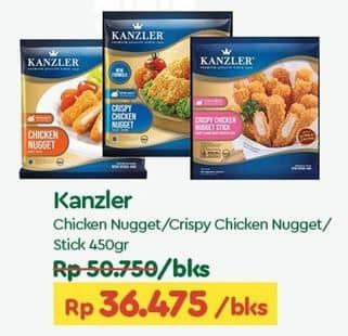 Promo Harga Kanzler Chicken Nugget Original, Crispy, Stick Crispy 450 gr - TIP TOP