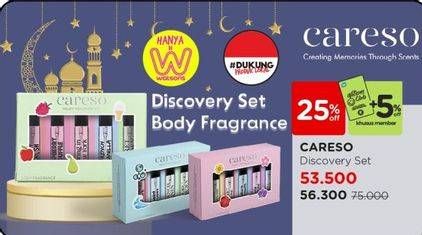 Promo Harga Careso Body Fragrance Discovery Set per 5 botol 100 ml - Watsons