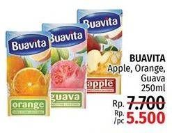 Promo Harga BUAVITA Fresh Juice Apple, Orange, Guava 250 ml - LotteMart