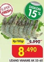 Promo Harga Udang Vanamae AK 55-60 per 100 gr - Superindo