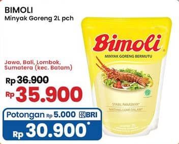 Promo Harga Bimoli Minyak Goreng 2000 ml - Indomaret