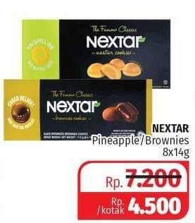 Promo Harga NABATI Nextar Cookies Brownies Choco Delight, Nastar Pineapple Jam per 8 pcs 14 gr - Lotte Grosir