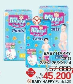 Promo Harga Baby Happy Body Fit Pants L28 28 pcs - LotteMart