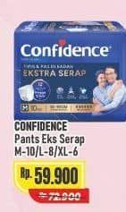 Promo Harga Confidence Adult Pants Slim & Fit Extra Absorb L8, M10, XL6 6 pcs - Alfamart