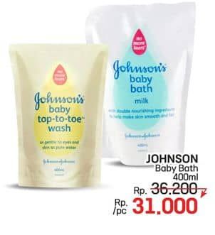 Promo Harga Johnsons Baby Bath 400 ml - LotteMart