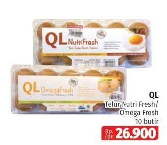 Promo Harga QL Telur Fresh OmegaFresh, NutriFresh 10 pcs - Lotte Grosir