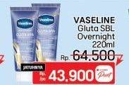 Promo Harga Vaseline Healthy Bright Gluta-Hya Lotion Overnight Radiance 200 ml - LotteMart