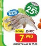 Promo Harga Udang Vanamae AK55-60 100 gr - Superindo