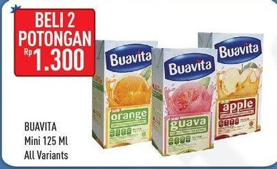 Promo Harga BUAVITA Fresh Juice Mini per 2 box 125 ml - Hypermart
