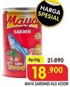 Promo Harga MAYA Sardines 425 gr - Superindo